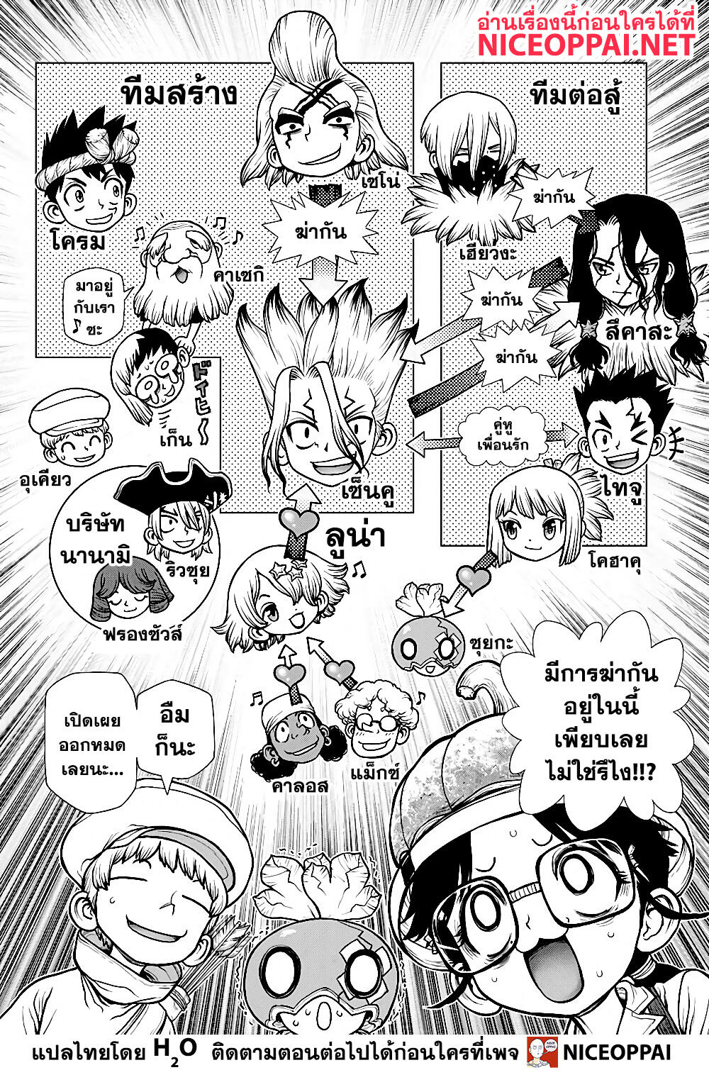 Dr.Stone 179-ข้อผูกมัดบนเส้นลวดสูง